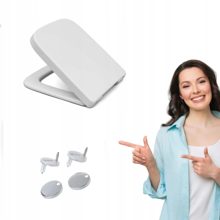 Deska sedesowa Prostokątna zamiennik Geberit Koło My Day wolnoopadająca